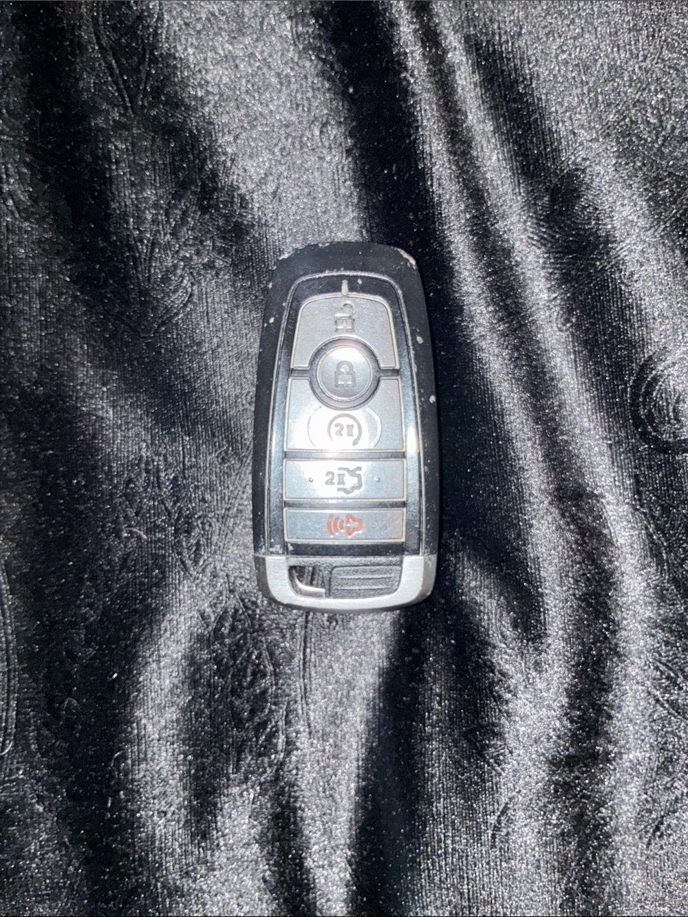 Ford Black and Silver Key Fob